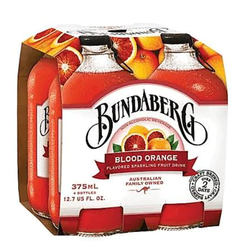 Bundaberg Blood Orange Sparkling Fruit Drink 4pk 375ml
